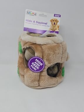 Hide A Squirrel Plush Puzzle Dog Toy Boredom Buster Uses Dog's Intelligence New